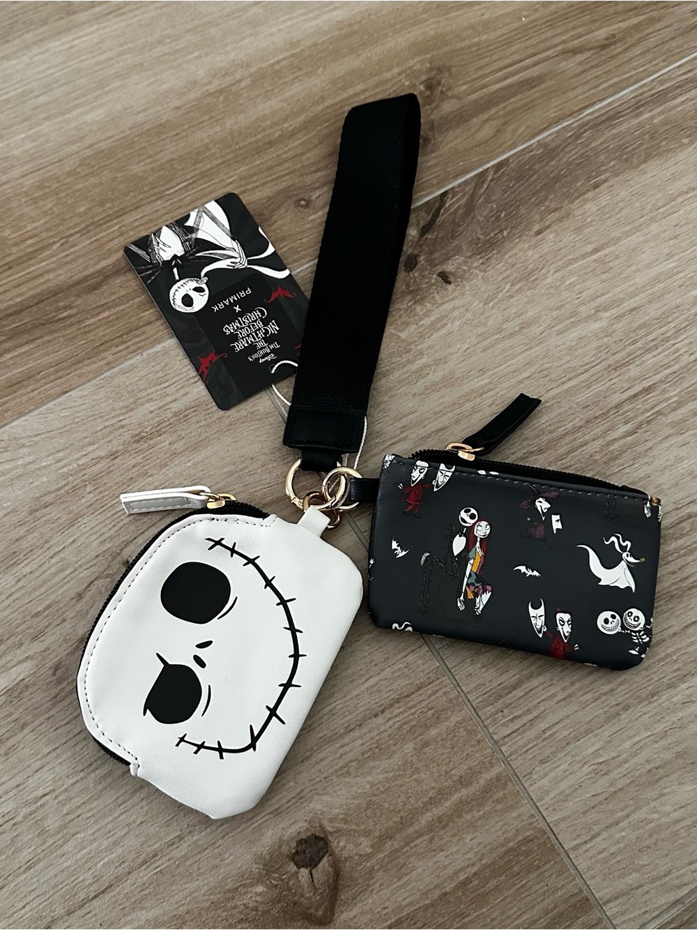 Primark Disney Nightmare Before Christmas Double Pouch Wristlet